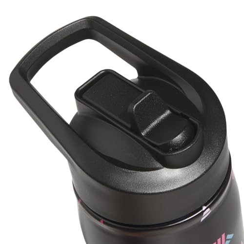 Image of adidas Straw Lid Metal Water Bottle 600 mL | Double-Wall Insulated, Leak-Resistant Lid, Stays Cold 24 Hours, Easy-Use Straw Top, Swap-Friendly Lid, Workouts & Daily Use