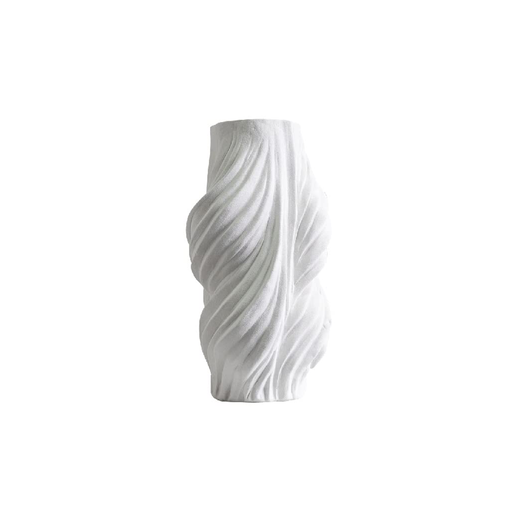 Vase moderne 37cm pour salon et chambre : objet déco élégant