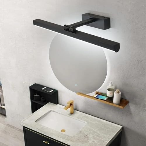 Miroir lumineux LED de salle de bain étanche avec éclairage avant et orientable - 5