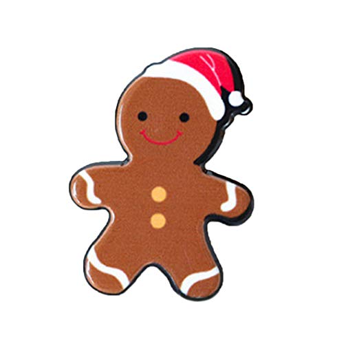 Preisvergleich Produktbild Gysad Broschen Serie Weihnachten Broschen Kleidung Muster Cartoon Nadel Brosche Interessante und niedlich Weihnachten Dekoration 2cm*2cm Stil-1