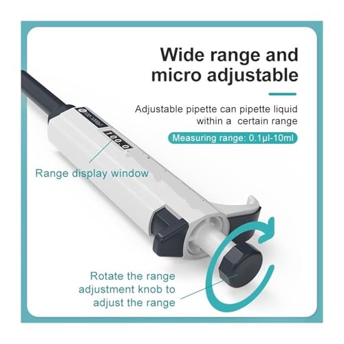 Pipeta para laboratorio de química automática ajustable digital de 100-1000ul 4