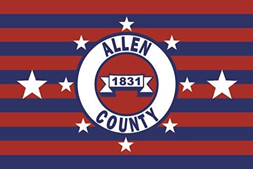 Drapeau Allen County Ohio 150x250 cm pour remplacer votre ancienne bannière usée