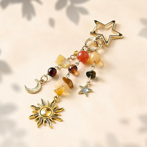 Kimonce Sun and Moon Keychain