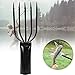 Qoyapow Fish Spear Frog Spear Fishing Harpoon Barbed Stainless Steel 5 Prong Tine Fishing Gaff 5 Prong Spearhead Fork Harpoon Fishing Gig Gaff Hook Screw for Hunting Fish Frog in Pond River Lake etc