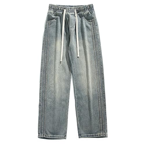 Jean stretch homme pantalon décontracté à épissure résistant et stylé au quotidien