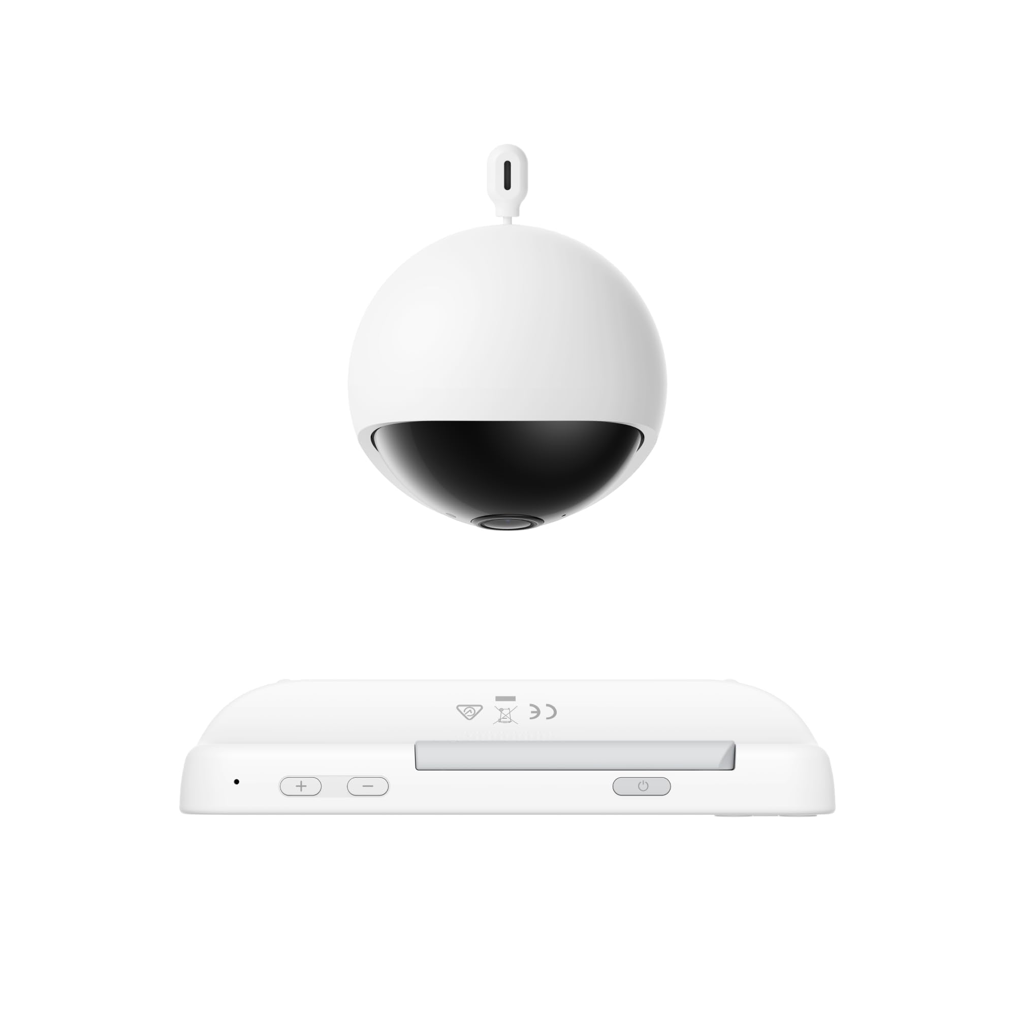 eufy Babyphone avec caméra E21, 4K UHD, écran 5" (720p), Mode WiFi Hybride/Hors Ligne, contrôle par Application et Moniteur, Fonction panoramique et inclinable, Zoom 8X, caméra Portable avec Batterie