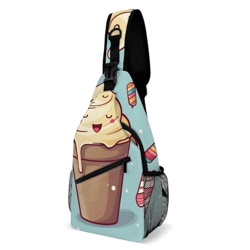 Mochila tipo bandolera Ice Cream para hiking y uso casual