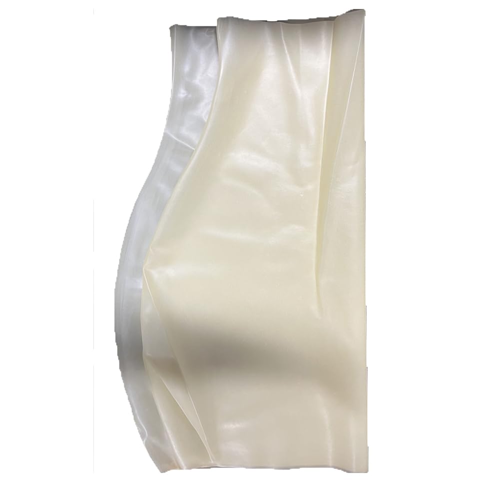 EXLATEX Women's Latex Rubber Gummi Black Mini Skirt: Small Transparent