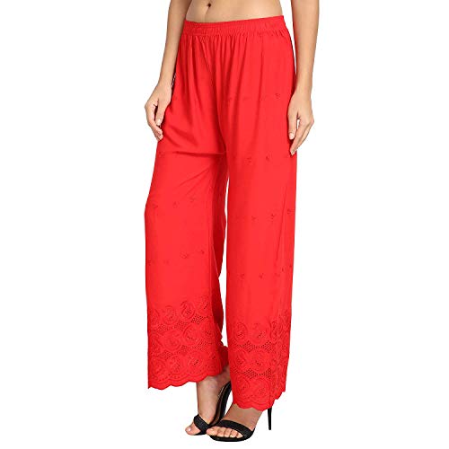 Image of Women's Rayon Half Chicken Palazzo