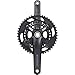 Shimano GRX FC-RX600-11 Crankset - 175mm, 11-Speed, 46/30t, 110/80 BCD, Hollowtech II Spindle Interface, Black