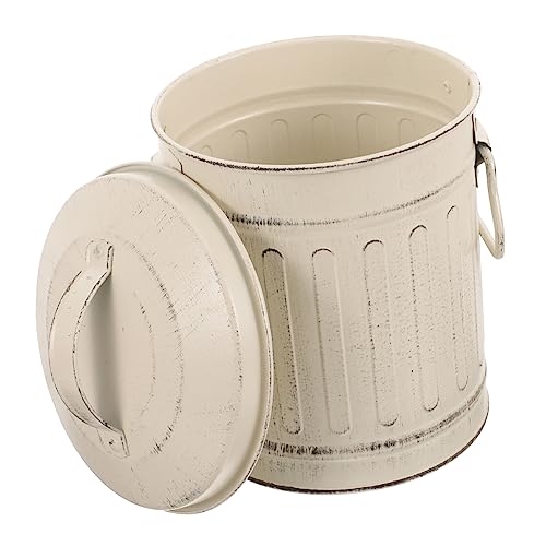 GALPADA Secchio Per Cenere in Metallo Con Coperchio Secchio Per Cenere Per Contenitore in Metallo Per Stufa Con Ampio Spazio e Maniglia Comoda