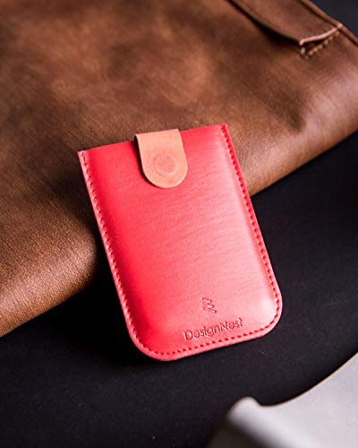 Allocacoc DAX wallet, Slim Thin Magnetic Cascading pull-tab Pocket Wallet, Hold up to 6 cards, Card holder, Cash Slot, Fast Access, Minimalist; Everyday Carry Travel Women Men Teen Gift (Blue, PU)3