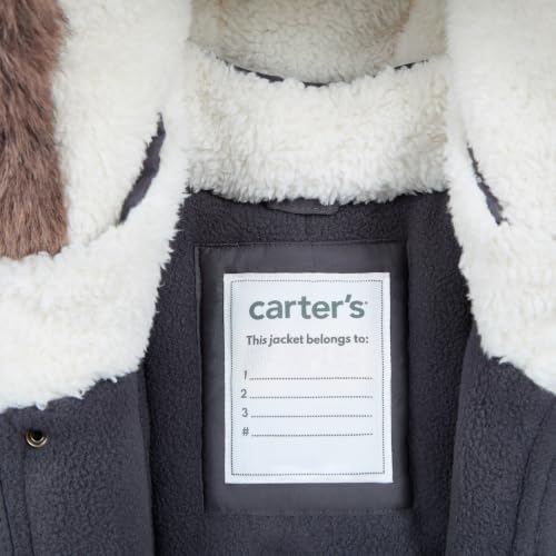 Image of Carter's Boys' Warm Winter Parka Hooded Jacket
