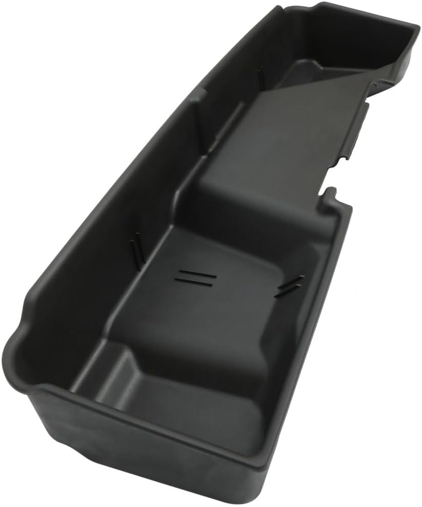 for Chevy for Silverado 1500/2500HD/3500HD 2007-2013,for GMC for Sierra 1500/2500HD/3500HD 2007-2013 Extended Cab Underseat Storage Box (Black,Plastic)
