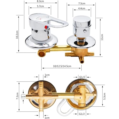 Robinet de douche thermostatique anti-variation de température - 6