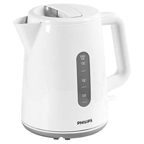 Philips HD9300/00 - Hervidor 1,5 litros blanca y beige, 2400W, sistema...