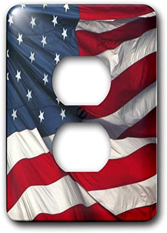 3dRose lsp_12182_6 American Flag 2 Plug Outlet Cover image 2