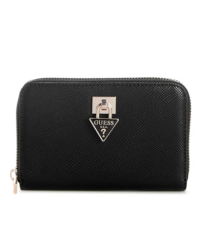 GUESS Monedero Patsie SLG Zip Around Wallet Black Negro