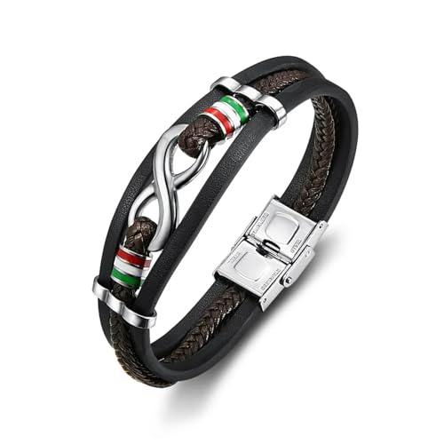 Bracelet homme en cuir tressé idéal pour valoriser un costume au quotidien