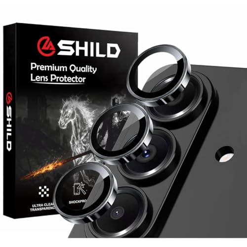 Image of SHILD Camera Lens Protector for Samsung Galaxy S26 / S26 Plus (Black) | 9H Tempered Glass | Ultra Clear HD | Scratch Resistant | Case Friendly | Easy Installation (1 Pack)