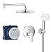 Produktbild GROHE Eurosmart Cosmopolitan - Duschsystem Unterputz mit Tempesta 210 (wassersparend, 2 Strahlarten, automatische Umstellung Kopf- & Handbrause), rund, chrom, 25219001