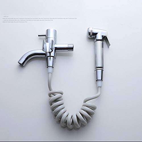 HBJWOV Stainless Steel Toilet Hand Held Bidet Faucet Sprayer Bidet Set Sprayer Guns Toilet Spray for Bathroom Self Cleaning Shower