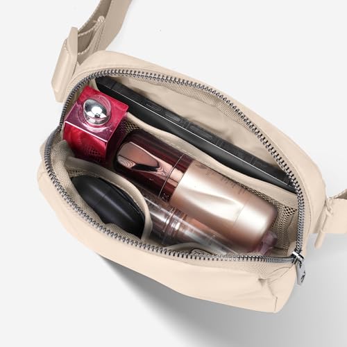 Image of JSJ Mini Fanny Pack for Women & Men,Valentines Day Gifts for Girls Teens Kids Daughter Sister Her,Trendy Stuff Crossbody Bags Cute Everywhere Belt Bags.(Creamy)