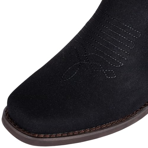 J's.o.l.e Western Cowboy Boots for Men Square Toe Stylish Ankle Chelsea Boots3