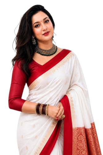 Image of Women's Glory Banarasi Satin Silk Saree for Women.