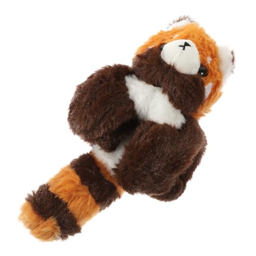 NOLITOY Pulsera de Felpa con Diseño de Mapache Adorable Muñeco de Peluche Suave para Fiestas Temáticas y Premios de Aula Banda y Duradera para Niñas