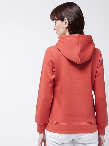 Image of Modeve Women Printed Hooded Sweatshirt for Winter