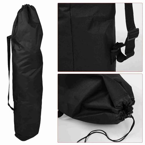 Kukyller Tragbare Skateboard-Tasche, 600D Oxford-Stoff, Longboard-Tasche, Tragetasche, Reise-Skateboard-Rucksack, Schwarz, 120 x 38 cm