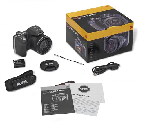 Kodak PIXPRO Astro Zoom AZ528-BK 16 MP Digital Camera with 52x Optical Zoom 24mm Wide Angle Lens 6 fps Burst Shooting 1080P Full HD Video Wi-Fi Connectivity and a 3" LCD Screen (Black)