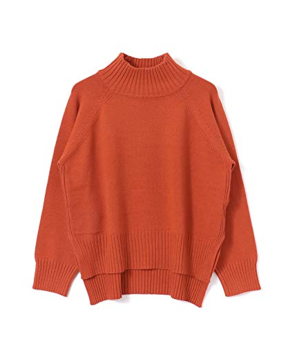 [センスオブプレイス] ニット セーター 【一部カラーWEB先行販売】ストレッチハイネックルーズセーター レディース AA07-22A105 ORANGE FREE