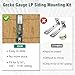 Feeloco Siding Tool,Streamline Siding Installation Tools for 5/16-Inch,3/8-Inch,7/16-Inch Fiber Cement Board,Gecko Gauge Clamps with Adjustable Reveals,Gecko Gauge LP,2 Pcak