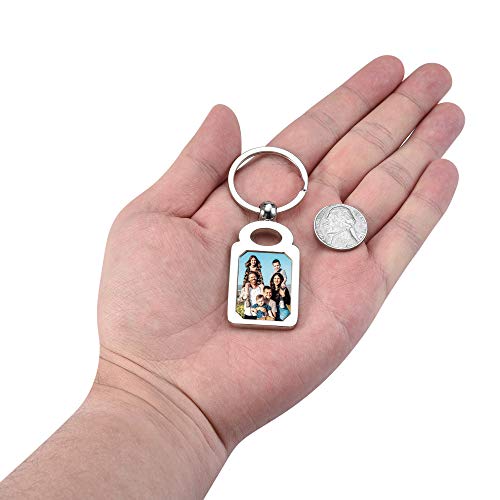 Personalized Master Custom Picture Keychain Personalized Color Photo Message Alloy Keyrings Memorial Gifts for Family Lover 6