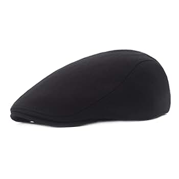 HK10969　SD Twill News Boy Cap Black L HK10969 SD Twill News Boy Cap Black L Newsboy Cap