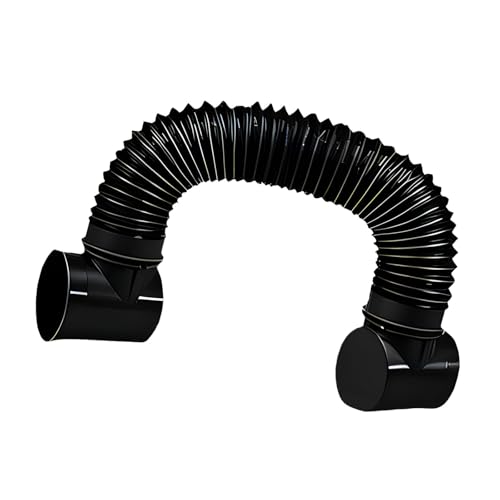 Conector de secadora para ahorrar espacio en pared conducto de ventilación plano de 90 grados 2