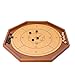 Crokinole and Checkers, Classic Crokinole Board Game | 22 Inch Playing Surface, 24 Black & White Discs, Canadian Heritage Tabletop Game for 2 Players, Dexterity Krokinole Games Families and Friends