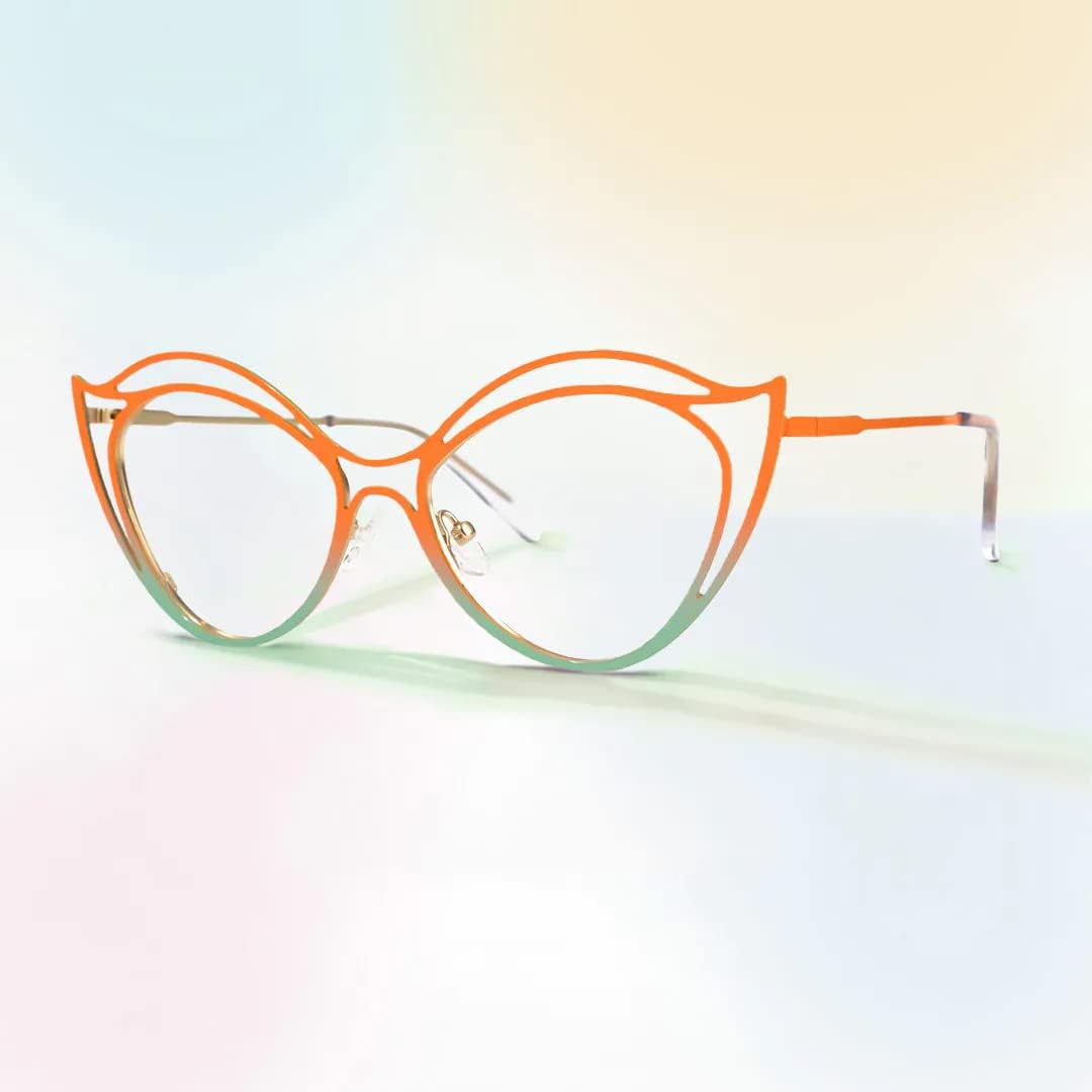 VOOGLAM Cateye Blue Light Glasses for Women Anti UV Eyestrain Dry Eyes Computer Phone TV Eyewear Hilleary