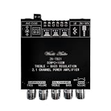 TEOYETTSF 2 * 50W+100W TPA3116D2 Power Subwoofer Amplifier Board -Compatible 2.1 Channel Class D TPA3116 Audio Stereo Equalizer Amp