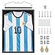 Walasis Trikotrahmen 60x80 Fussballtrikot Rahmen: 3d Groß Objektrahmen For Kinder Erwachsene Fußball Basketball T Shirt Schwarz
