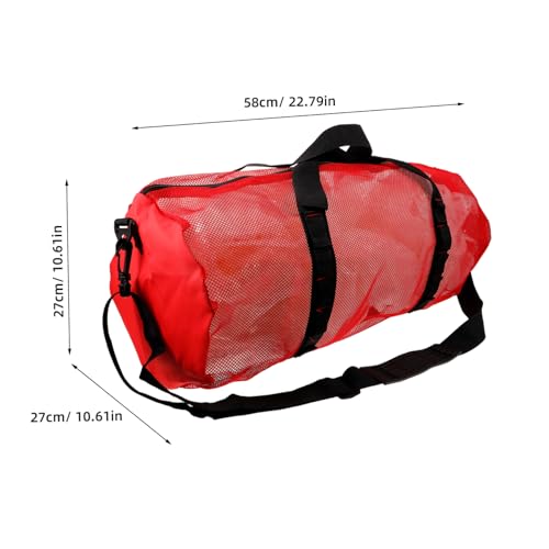 POPETPOP Large Mesh Beach Bag for Women Lightweight Portable Tote for Swim Gear and Clothes for Travel Pool and Outdoor Use Versatile Mesh Storage Handbag2