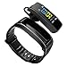 Hozora Bracelet Intelligent Bluetooth Écouteurs 2 en 1, Bracelet de Remise en Forme Tracker TalkBand avec appelant Lecteur Audio Casque fréquence Cardiaque Calories Étape Distance de podomètre (Noir)