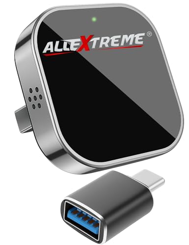 Image of Allextreme 2-in-1 Wireless CarPlay & Android Auto Adapter | Convert Wired CarPlay to Wireless | Bluetooth 5.0 & WiFi | Compact Design Plug & Play | Works with 1000+ Car Models