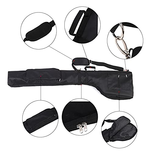 Golftasche Pencilbag, Golf Bag 128cm Golf Club Bag Nylon Umweltschutz Material Set Tasche Weiche Faltbare tragbare Golfzubehör (Color : B)
