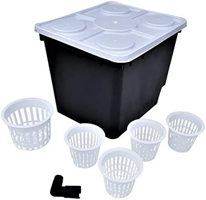 Bootstrap Farmer Dutch Bucket Set, 10 Pack, Bato Buckets Includes 50 Net Pots for Hydroponics Aquaponics