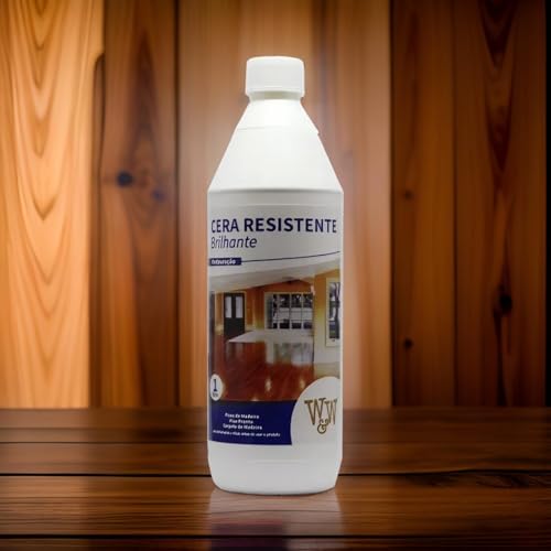 Cera Resistente Brilhante 1L | Para Pisos de Madeira, Vinílicos e Cerâmicos | Brilho Intenso e Proteção Duradoura | Uso Residencial, Comercial e Industrial
