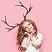 IGMaryBox Deer Antlers Headband Adjustable Reindeer Antlers Moose Cosplay Horns Headpiece Christmas Halloween Holiday Accessories Deer Costume for Adult Kids Brown