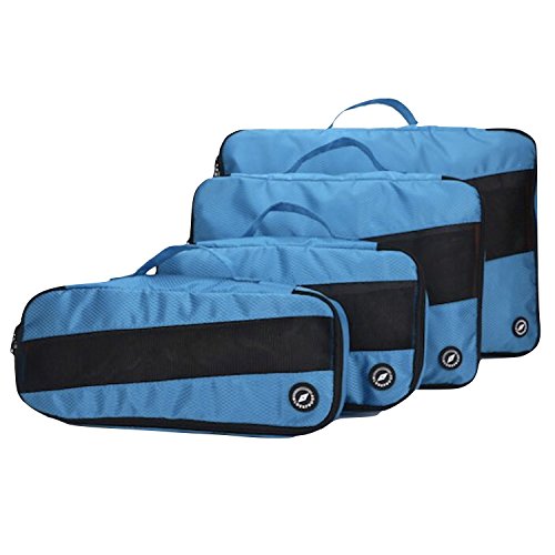 Globeproof 4 Organizadores Para Maletas De Viaje 26 L, Azul-Negro